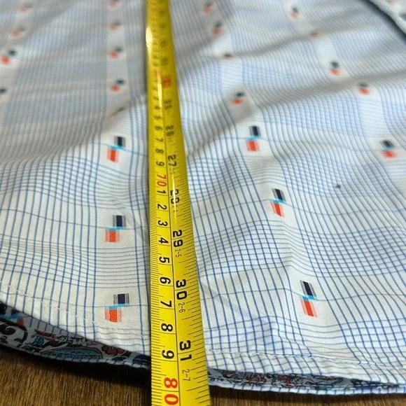 Robert Graham Multi-Color Striped Button Front Shirt Mens Sz 3XL Whimsy Artsy - Picture 12 of 12